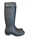 Hunter Shoe Size 9 Black Rubber High Ankle Round Toe Silver Buckle Boots Black / 9