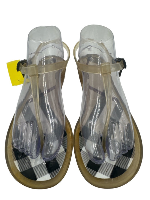 Burberry Shoe Size 39 Beige Rubber Novacheck T Strap Buckle Sandals Beige / 39