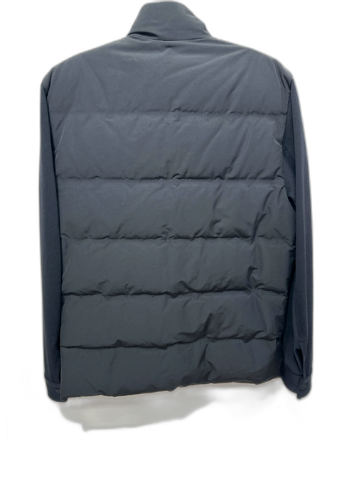 Theory Size M Black Synthetic Solid Puffer Vest Men's Jacket Black / M