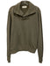 Les Tien Size M Green Cotton Blend Solid Sweatshirt Men's Long Sleeve Shirt Green / M