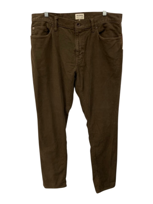 Todd Snyder Size 34 Brown Cotton Blend Solid Khakis Men's Pants Brown / 34