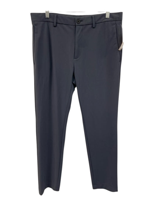 Theory Size 32 Gray Synthetic Solid Athletic Khakis Men's Pants Gray / 32