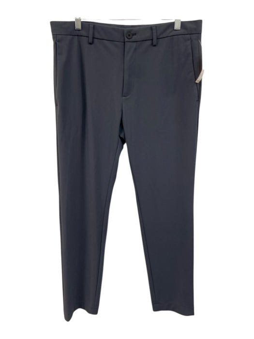 Theory Size 32 Gray Synthetic Solid Athletic Khakis Men's Pants Gray / 32
