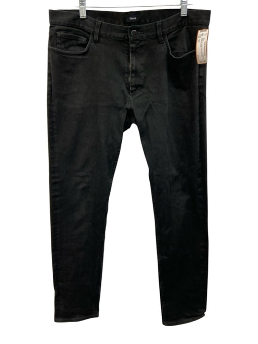 Theory Size 34 Black Cotton Solid Khaki Slim Men's Pants Black / 34