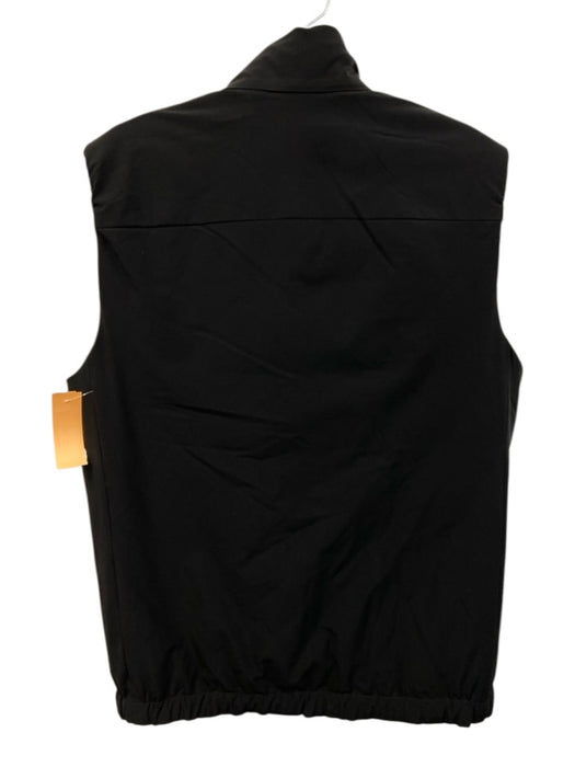 Theory Size M Black Synthetic Solid Athletic Vest Men's Jacket Black / M