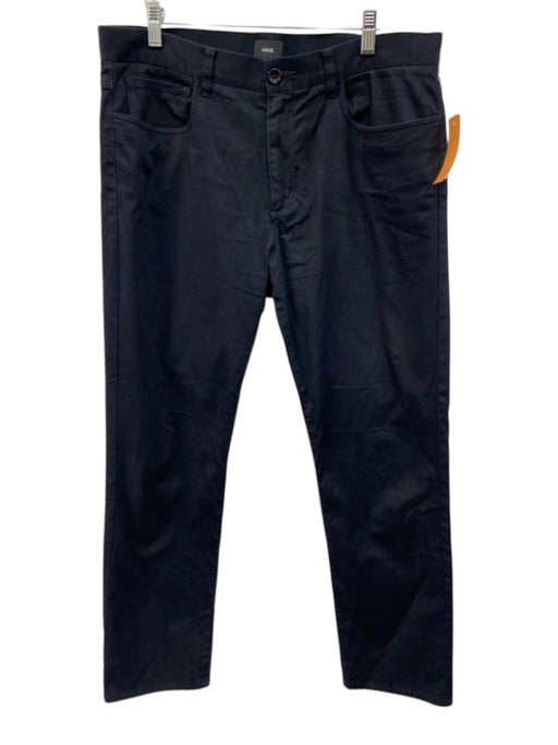 Vince Size 34 Navy Blue Cotton Blend Solid Slim Khakis Men's Pants Navy Blue / 34