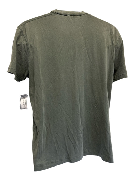 Tom Ford Size 48 Green Cotton Solid T shirt Crew Men's Short Sleeve Green / 48
