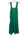 Mirth Size S Green Cotton Sleeve Detail Sleeveless Maxi Dress Green / S