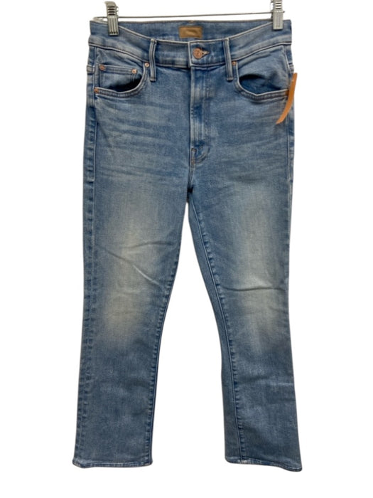 Mother Size 27 Light Wash Cotton Blend Denim High Rise Button & Zip Fly Jeans Light Wash / 27