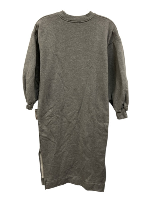 Ann Mashburn Size XS Gray Missing Fabric Tag Heathered 3/4 Balloon Sleeve Dress Gray / XS
