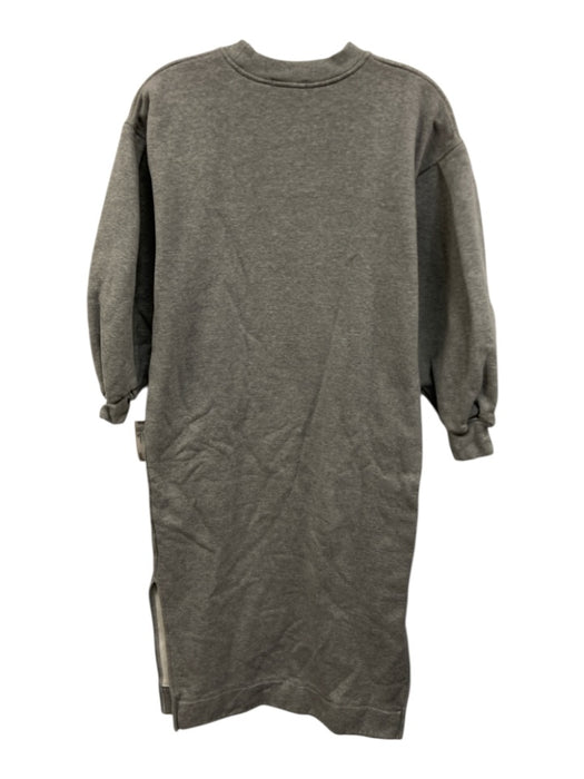 Ann Mashburn Size XS Gray Missing Fabric Tag Heathered 3/4 Balloon Sleeve Dress Gray / XS