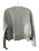 Varley Size XS Light Green Cotton Crew Neck Ribbed Side Zip Sweatshirt Sweater Light Green / XS