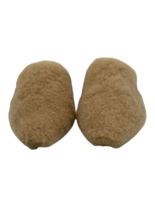 Jenni Kayne Shoe Size 37 Tan & black Leather Shearling Almond Toe Slide Mules Tan & black / 37