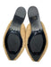 Jenni Kayne Shoe Size 37 Tan & black Leather Shearling Almond Toe Slide Mules Tan & black / 37