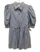 Hunter Bell Size XS Blue & White Cotton Short Balloon Sleeve Striped Mini Dress Blue & White / XS