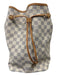 Louis Vuitton Cream & Blue Coated Canvas & Leather Damier Azur Neverfull Bag Cream & Blue / L