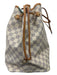 Louis Vuitton Cream & Blue Coated Canvas & Leather Damier Azur Neverfull Bag Cream & Blue / L