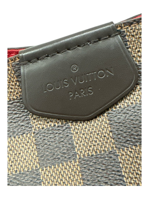 Louis Vuitton Dark Brown Coated Canvas Magnetic Damier Ebene Shoulder Strap Bag Dark Brown / L