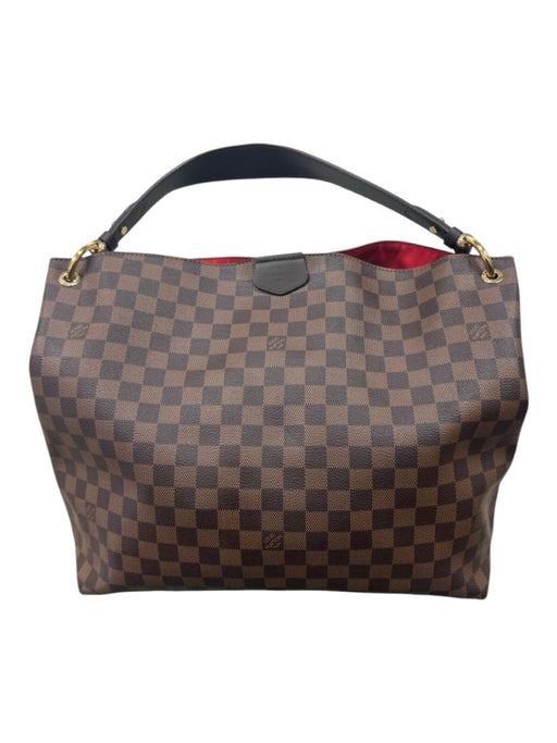 Louis Vuitton Dark Brown Coated Canvas Magnetic Damier Ebene Shoulder Strap Bag Dark Brown / L