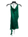 Amanda Uprichard Size S/M Green Polyester Halter Mini Cowl neck Open Back Dress Green / S/M