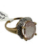 No Brand Light Pink Yellow Gold 14K Pave Diamonds Cocktail Ring Light Pink