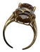 No Brand Light Pink Yellow Gold 14K Pave Diamonds Cocktail Ring Light Pink