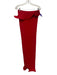 Meshki Size S Red Acrylic Blend Knit Tie Halter Horsehair Hem Maxi Skirt Set Red / S