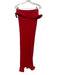 Meshki Size S Red Acrylic Blend Knit Tie Halter Horsehair Hem Maxi Skirt Set Red / S