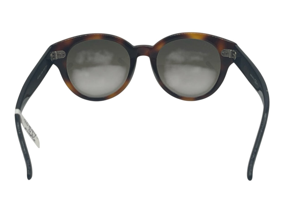 Gucci Brown Acetate Tortoiseshell Round Wayfarer Sunglasses Brown