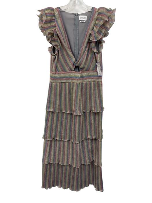 Saylor Size M Gray & multi Polyester Blend Metallic Thread Rainbow Dress Gray & multi / M