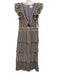 Saylor Size M Gray & multi Polyester Blend Metallic Thread Rainbow Dress Gray & multi / M