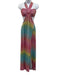 Saylor Size M Gray & multi Polyester Blend Metallic Thread Rainbow Cutout Dress Gray & multi / M