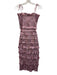 V. Chapman Size 6 Pink Polyester Blend Floral Shirred Tiered Ruffle Dress Pink / 6