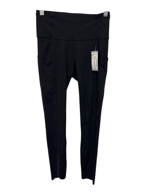 Lululemon Size 4 Black Missing Fabric Tag Elastic Waistband Athletic Leggings Black / 4