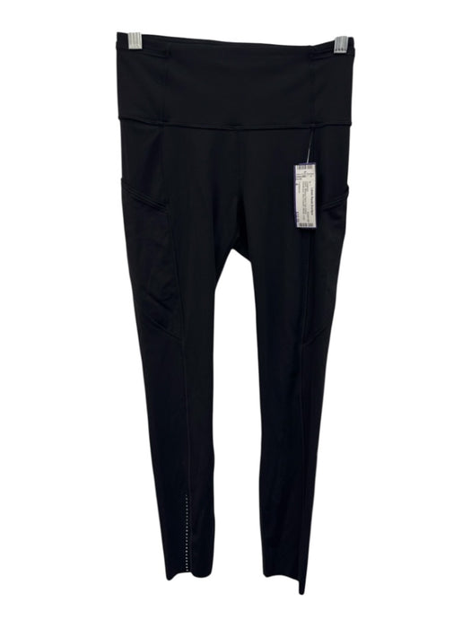 Lululemon Size 4 Black Missing Fabric Tag Elastic Waistband Athletic Leggings Black / 4