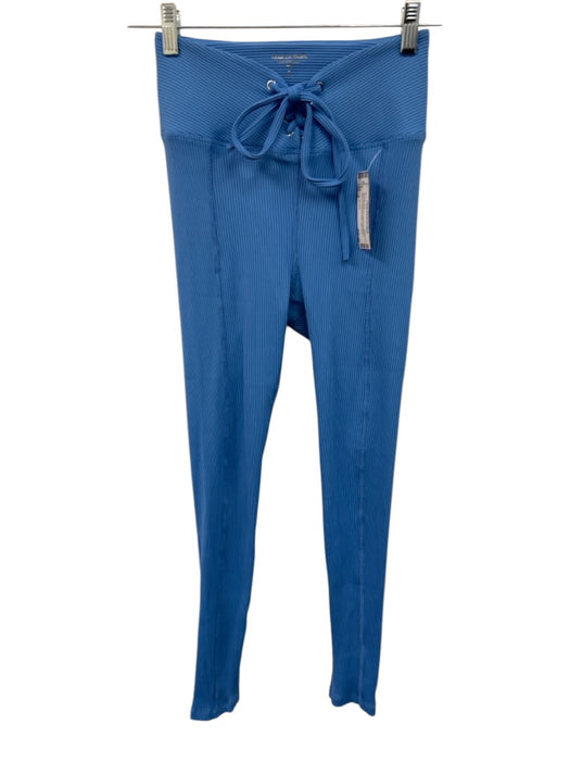 Year Of Ours Size S Blue Nylon Blend Elastic Waistband Ribbed Athletic Set Blue / S