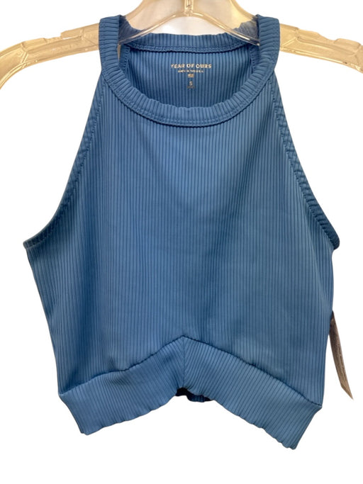 Year Of Ours Size S Blue Nylon Blend Elastic Waistband Ribbed Athletic Set Blue / S