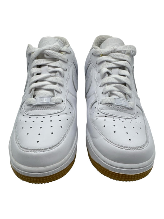 Nike Shoe Size Est 7.5 White Leather Upper Perforated Low Top Lace Up Sneakers White / Est 7.5