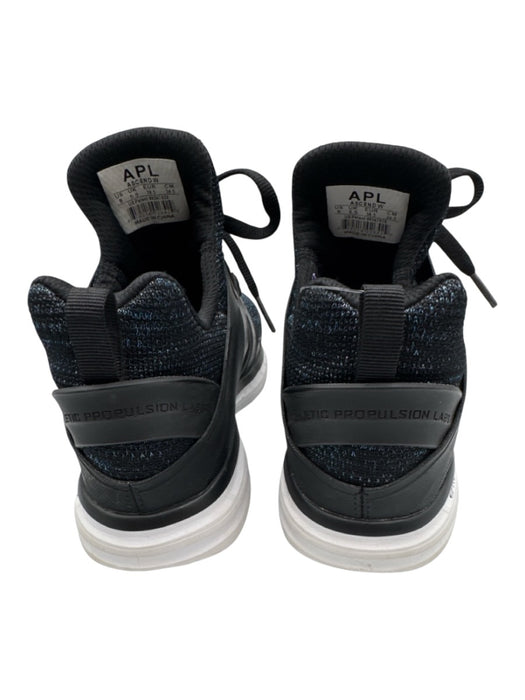 APL Shoe Size 8 Black & Blue textile upper Metallic Thread Mesh Low Top Sneakers Black & Blue / 8