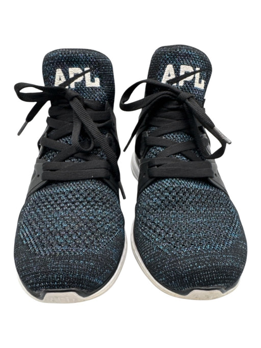 APL Shoe Size 8 Black & Blue textile upper Metallic Thread Mesh Low Top Sneakers Black & Blue / 8