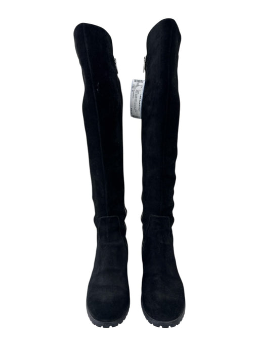 Michael Kors Shoe Size 8 Black Suede Upper Side Zip Elastic Back Round Toe Boots Black / 8