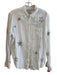 Rails Size Small White Linen Blend Long Sleeve Button Down Stars Top White / Small