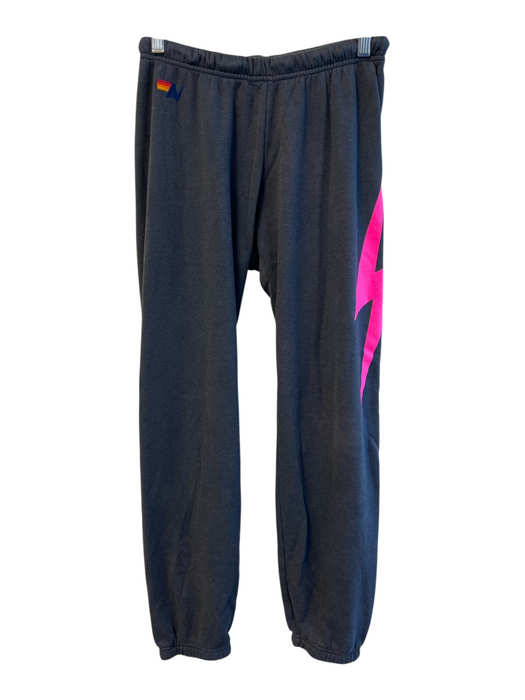 Aviator Nation Size M Gray Cotton Blend Elastic Drawstring Waist Sweatpant Pants Gray / M
