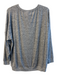Joie Size M Gray Rayon Blend Round Neck Long Sleeve Heathered Top Gray / M