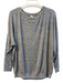 Joie Size M Gray Rayon Blend Round Neck Long Sleeve Heathered Top Gray / M