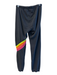 Aviator Nation Size M Gray Cotton Blend Elastic Drawstring Waist Stripe Pants Gray / M