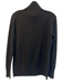Tory Burch Size M Black Wool Blend High Neck 1/2 Button Long Sleeve Knit Sweater Black / M