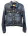 Pistola Size M Dark Wash Cotton Denim Button Down Chest Pocket Jacket Dark Wash / M