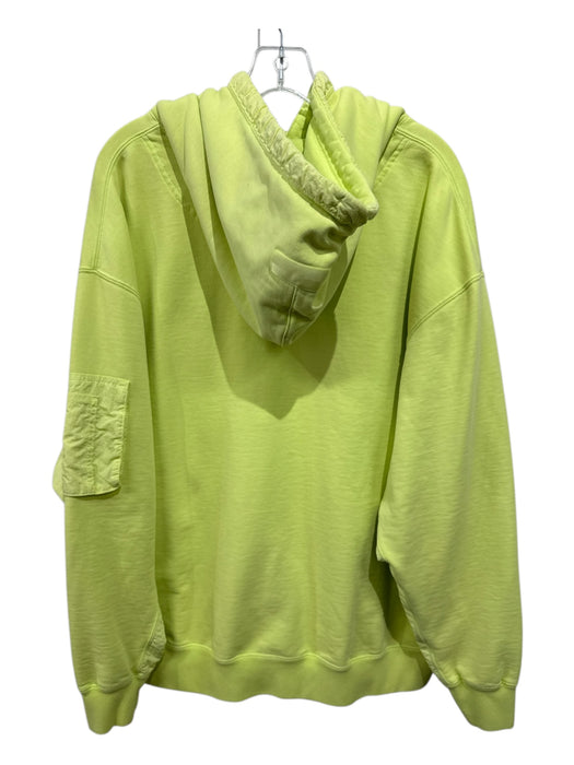 Jordan Size XXL Neon Green Cotton Blend Solid Hoodie Men's Jacket Neon Green / XXL