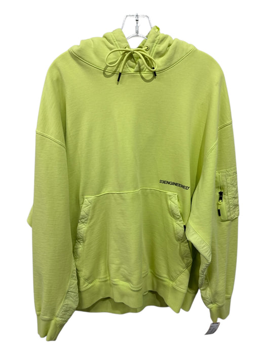 Jordan Size XXL Neon Green Cotton Blend Solid Hoodie Men's Jacket Neon Green / XXL